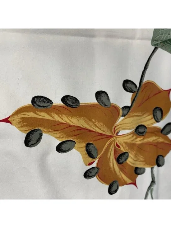 Vintage Fabric 55”x56” Nakai Romanex de Boussac Bernard Botanical 1985 France - Picture 6 of 16